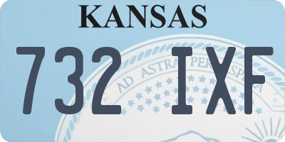 KS license plate 732IXF