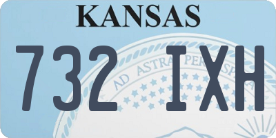 KS license plate 732IXH