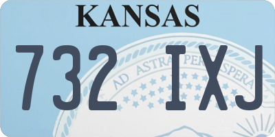 KS license plate 732IXJ