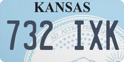 KS license plate 732IXK