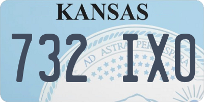 KS license plate 732IXO