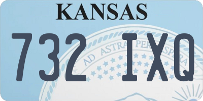 KS license plate 732IXQ
