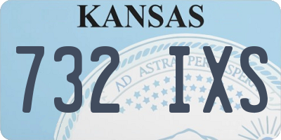 KS license plate 732IXS