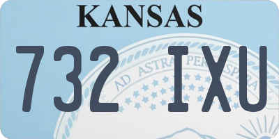 KS license plate 732IXU