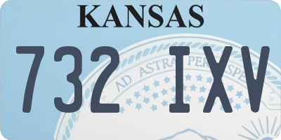 KS license plate 732IXV