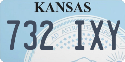 KS license plate 732IXY