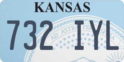 KS license plate 732IYL