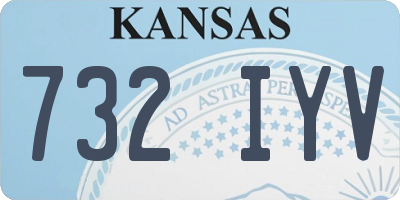 KS license plate 732IYV