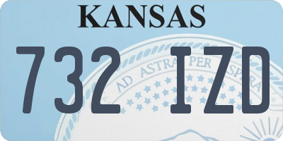 KS license plate 732IZD