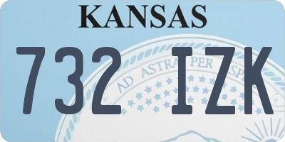 KS license plate 732IZK