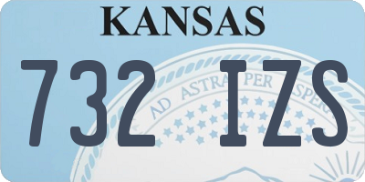 KS license plate 732IZS