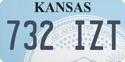 KS license plate 732IZT