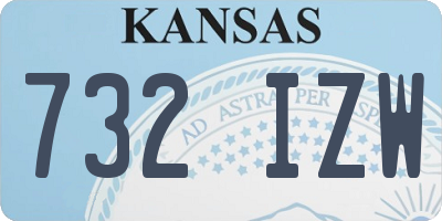 KS license plate 732IZW