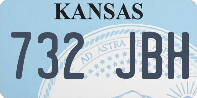 KS license plate 732JBH