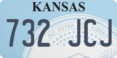 KS license plate 732JCJ