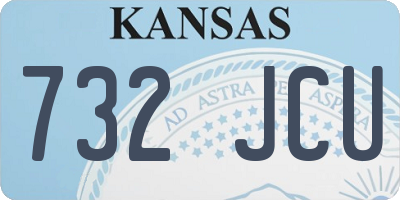 KS license plate 732JCU