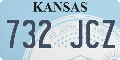 KS license plate 732JCZ