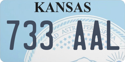 KS license plate 733AAL