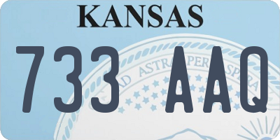 KS license plate 733AAQ
