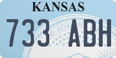 KS license plate 733ABH