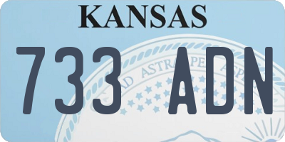 KS license plate 733ADN