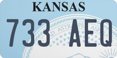 KS license plate 733AEQ
