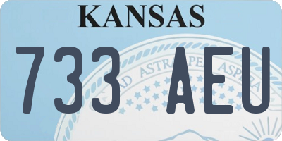 KS license plate 733AEU