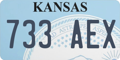 KS license plate 733AEX