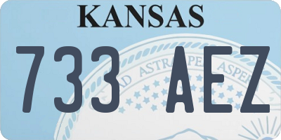 KS license plate 733AEZ