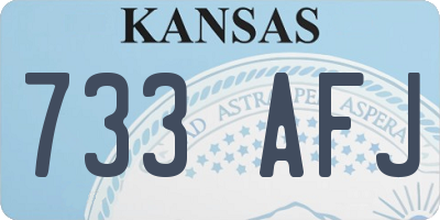 KS license plate 733AFJ