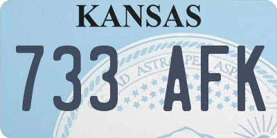 KS license plate 733AFK