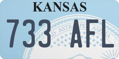 KS license plate 733AFL