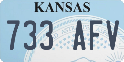 KS license plate 733AFV