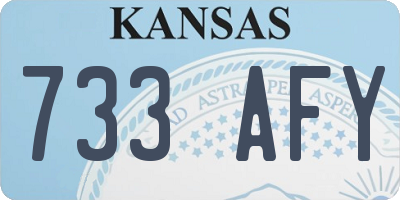 KS license plate 733AFY