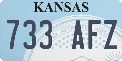 KS license plate 733AFZ