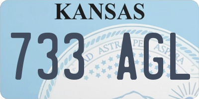 KS license plate 733AGL