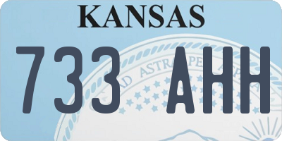 KS license plate 733AHH