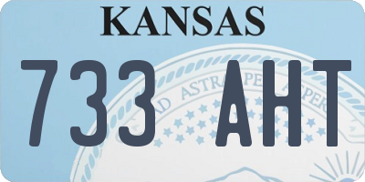 KS license plate 733AHT