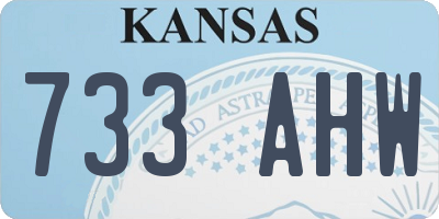 KS license plate 733AHW