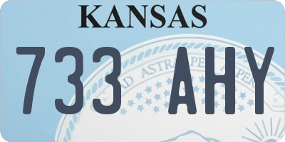 KS license plate 733AHY