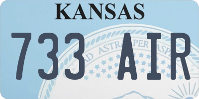 KS license plate 733AIR