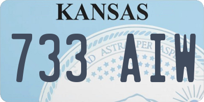 KS license plate 733AIW