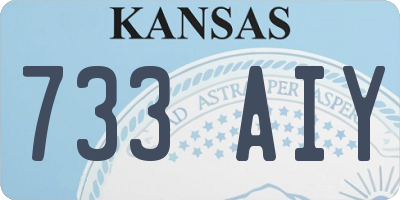 KS license plate 733AIY