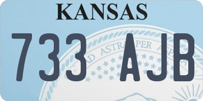 KS license plate 733AJB
