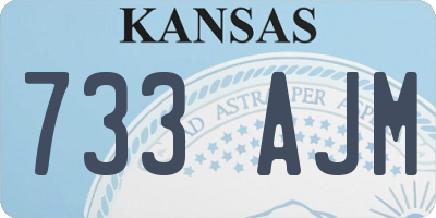 KS license plate 733AJM