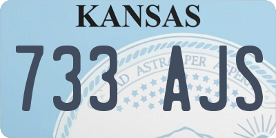 KS license plate 733AJS