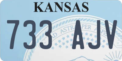 KS license plate 733AJV