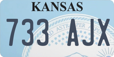 KS license plate 733AJX