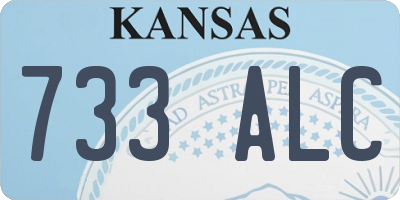 KS license plate 733ALC