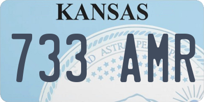 KS license plate 733AMR